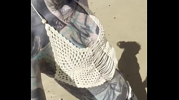 Preview 3 of Tudela Mis Occ Scandal - I love to be on the beach and bath my tattoos in the cold sea. You too? ️️ Let&rsquo_s soak up the sun and show...