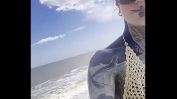 Preview 4 of Tudela Mis Occ Scandal - I love to be on the beach and bath my tattoos in the cold sea. You too? ️️ Let&rsquo_s soak up the sun and show...