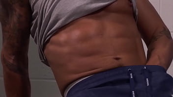 Preview 1 of Malik Tits - Nick North Sweaty Solo Post Workout
