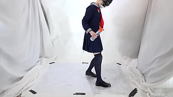 Preview 1 of Moria Mills - A girl who is about to slip and fall on a slimy floor