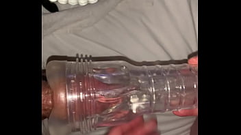 Preview 2 of T Gf3 - Josh and Brit playing with fleshjack while parTying