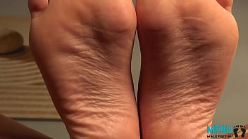 Preview 1 of Oil As - cute boy is barefoot and strokes dick till he cums