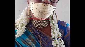 Preview 2 of Tontongureres Sxeyvdeo - Indian beautiful crossdresser model in blue saree