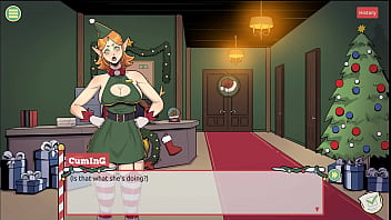 Preview 2 of Tiny Young Kids - Claus&#039_ Secret Surprise [ XMAS HENTAI Game ] Ep.5 femboy cum all over santa elf cute face !