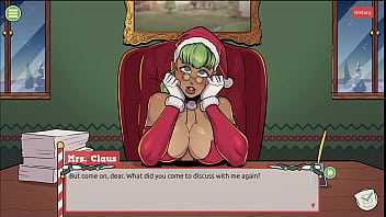 Preview 3 of Tiny Young Kids - Claus&#039_ Secret Surprise [ XMAS HENTAI Game ] Ep.5 femboy cum all over santa elf cute face !