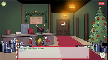 Preview 4 of Tiny Young Kids - Claus&#039_ Secret Surprise [ XMAS HENTAI Game ] Ep.5 femboy cum all over santa elf cute face !