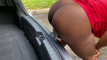 Preview 2 of Bangladesh Housewife - Riding My Dildo In Public