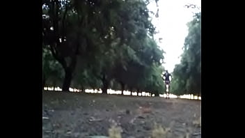 Preview 3 of X Nvideos - Crossdresser Walking in the almond orchard