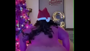 Preview 2 of Chubby Double Vaginal - Merry Christmas From Hazelnutxxx