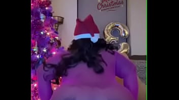 Preview 3 of Chubby Double Vaginal - Merry Christmas From Hazelnutxxx