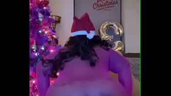 Preview 4 of Chubby Double Vaginal - Merry Christmas From Hazelnutxxx
