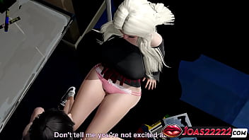 Preview 1 of Asian Hospital - Pussylicking For Hot Blonde In Mini Skirt - She Orgasm So Hard! 3D Animation