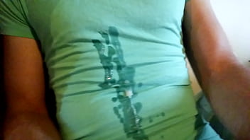 Preview 4 of Indian Saree Hard Sex - Cum mess on my tshirt