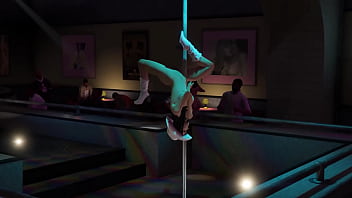 Preview 3 of Japanese Titjob Uncensored - GTA V - Nude Cowgirl Stripper