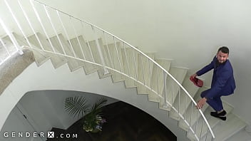 Preview 1 of Xxx Com Hd Videosxxx - GenderX - Johnny Hill Pleases Bimbo TS Girlfriend