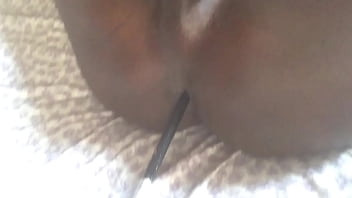 Preview 2 of Xxx Kajal Agarwal Fuk Videos - Ebony tranny shows cock and fucks anal - Rose Butts Production