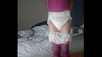 Preview 1 of Kabadkhana Xxx - Diaper Humiliation - Loser can`t touch into her diaper