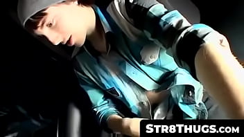 Preview 2 of Finger In Ass Mom - Str8Thugs.com - Billy and Blinx&#039_s moving car cock jerking adventure in POV style