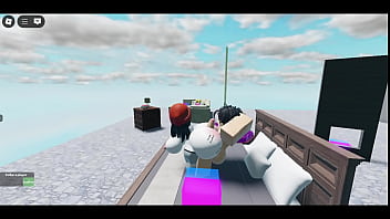 Preview 3 of Teen Giral Sex - Whore fucks huge white boy Roblox Collab