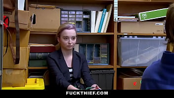 Preview 1 of Ludia Porno - Teen Caught Stealing Complies with Officer For a Blowjob and Followed by Sex