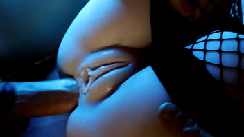 Preview 4 of Sexual Heat - Sweet pussy in erotic black stockings gave fantastic pleasure