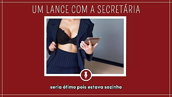 Preview 2 of Frantic Doggystyle Cum Inside - UM LANCE COM A SECRET&Aacute_RIA - Contos Libertinos