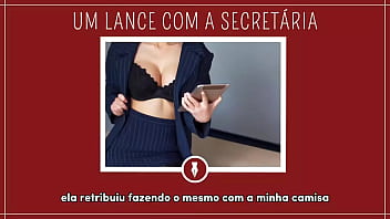 Preview 3 of Frantic Doggystyle Cum Inside - UM LANCE COM A SECRET&Aacute_RIA - Contos Libertinos