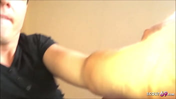 Preview 4 of Pilladas Putalocura Spanish - Schlanke deutsche Nachbarin in sexy W&auml_sche im Stehen gefickt - German Teen