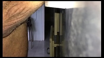 Preview 4 of Footjob Gay Twink - Office Filing Cabinet Handle Fuck and Cum