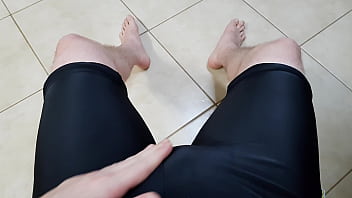 Preview 3 of Hq Porn Odno - Lycra Spandex Shorts