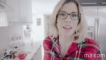Preview 4 of Milk From Breast Massage - Kissing My Stepmother&#039_s Lips Under the Missletoe- Cory Chase