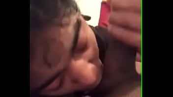 Preview 1 of Gavage De Putes - Sucking a big black cock for the first time