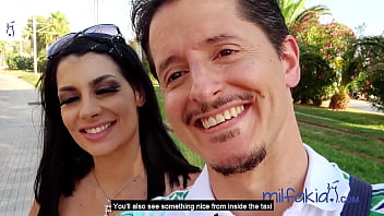 Preview 2 of Larkin Love Friends Mom Pov - Rosa gives head in the taxi &amp_ rides dick in the flat! Milfakia.com