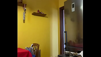 Preview 2 of Misget Gangbang - italian guy cums while cooking
