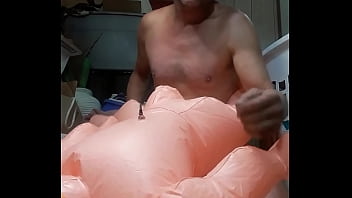 Preview 2 of Bab Betixxx - Having fun with a blow up doll meoffnow
