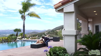 Preview 1 of Seel Blad - Stepdad romping Vanessa Skys tight teen cooch