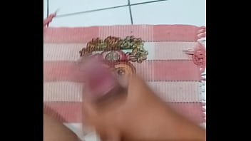 Preview 2 of Sani Leonye - Batendo punheta no banheiro