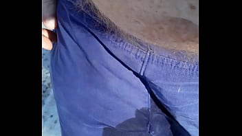 Preview 4 of Cindy Gold At Euro Hot Babes - Another attempt at filming pissing my light sweat pants while walking in snow barefoot