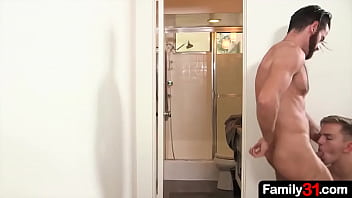 Preview 4 of Nipples Nailed Down - Who among us hasn&#039_t tried to spy stepdad in the shower?