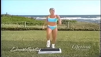 Preview 1 of Sexo Urbano Argentina Hbo - Denise Austin wearing light blue 2 piece
