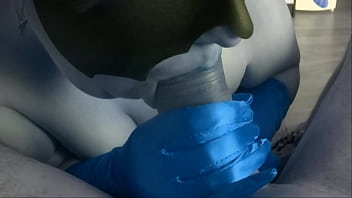 Preview 3 of Black Rocket - Helgafoxxy blowjob colour madness