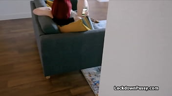 Preview 2 of Gujju Sex Mms Video - Redhead blows room mates BBC in quarantine
