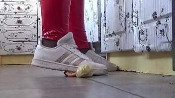 Preview 1 of Old Granny Tit Torture - Giantess doll crush part 2