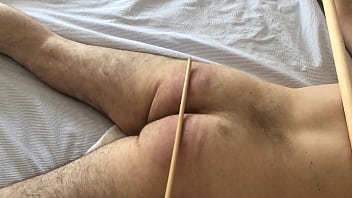Preview 3 of Nurse Has Got The Medicine - caned cuffed to poles - no escape