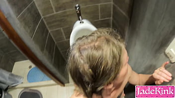Preview 3 of Kajins Wife Sex Her Son - I gave blowjob to stranger inside toilet - Sauna sex video