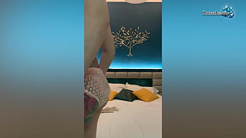 Preview 1 of Seachspanking Bdsm Bloody - Passionate Milf Fondles Wet Pussy On Camera