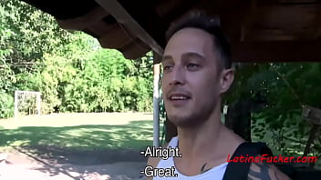 Preview 2 of German Chris - Sexy Stud Gets Nasty At A Farm House