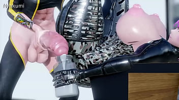 Preview 4 of Lucky Guy Get Free Sex Service - Futanari Police 2