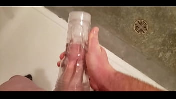 Preview 1 of Indian Rakesh - Trying out Fleshlight Go Turbo in Public Washroom