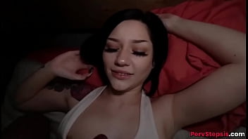 Preview 2 of Dads Sex Com - Big ass teen stepsister Neveah Snow fucked by stepbrother late night